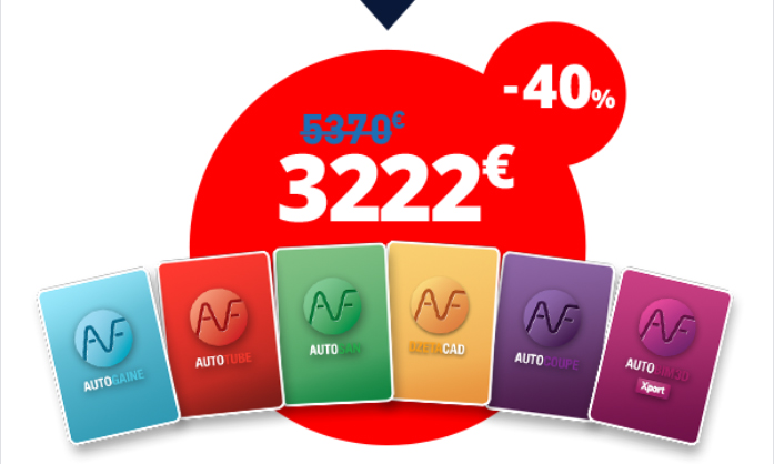 Le pack AUTOFLUID BIM Xport - 3222€ au lieu de 5370€ avec notre offre -40%